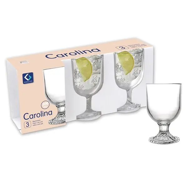 Copa de vidrio 200ml x3