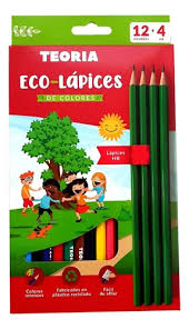 Lápices De Colores 12 + 4 Eco-lápices Teoría