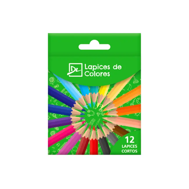 Lapices de Colores Cortos x12 DALI