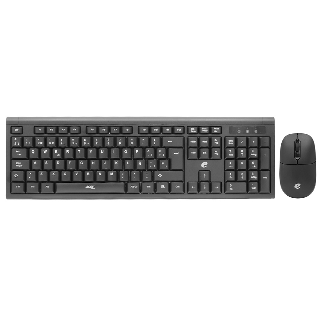 COMBO INALAMBRICO MOUSE Y TECLADO ACER EKW111 SP NEGRO