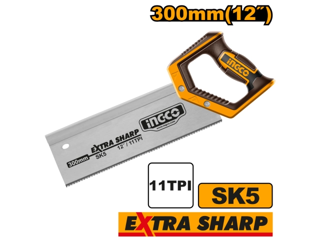 SERRUCHO COSTILLA 12" (300MM) 11TPI ACERO SK5 INGCO