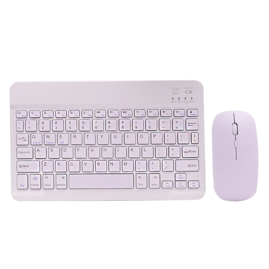 COMBO TECLADO Y MOUSE INALAMBRICO CELESTE