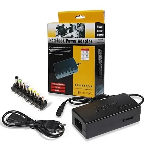 CARGADOR UNIVERSAL PARA NOTEBOOK 12-24V 9 PIN (