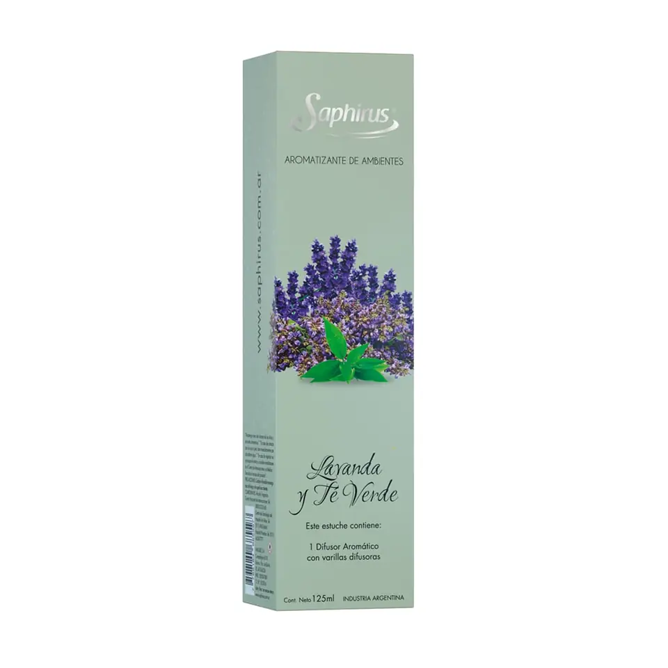 Difusor lavanda y te verde Saphirus