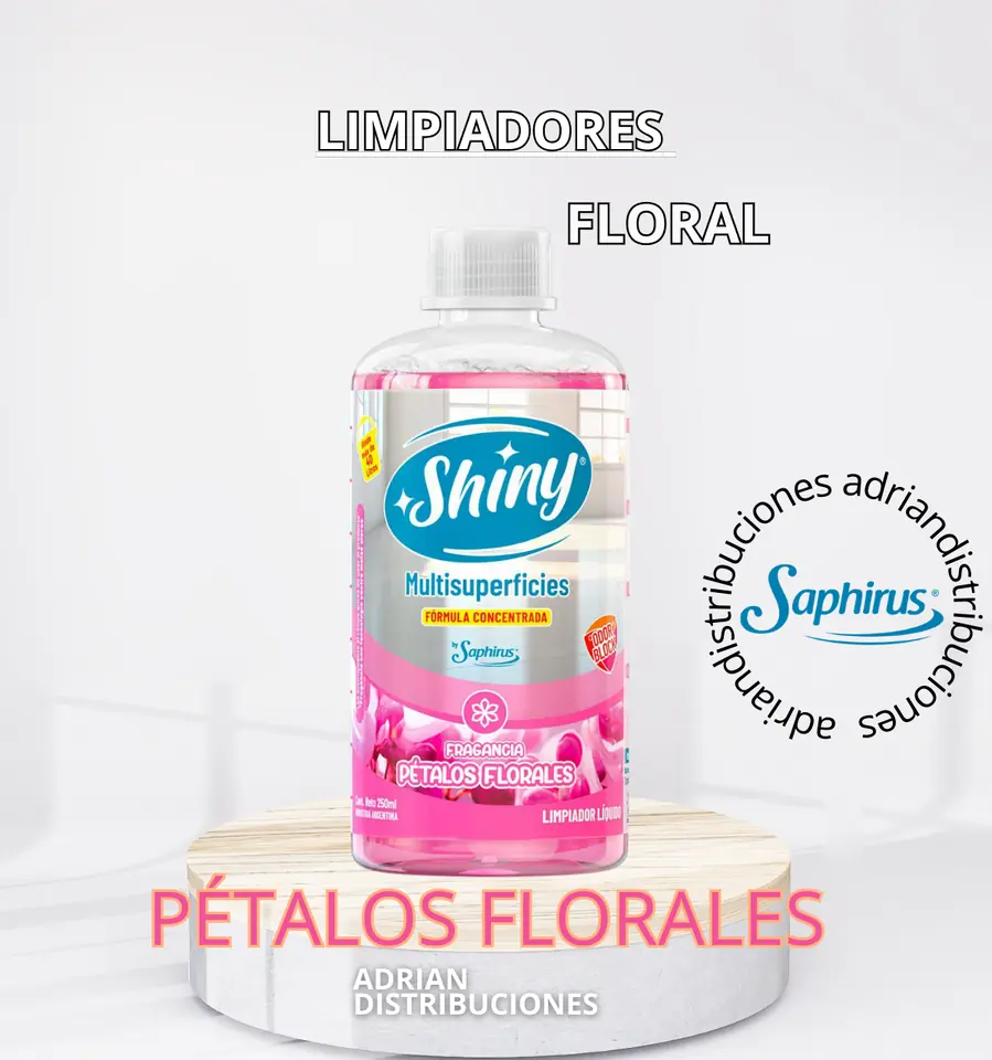 Limpiador pétalos florales shiny