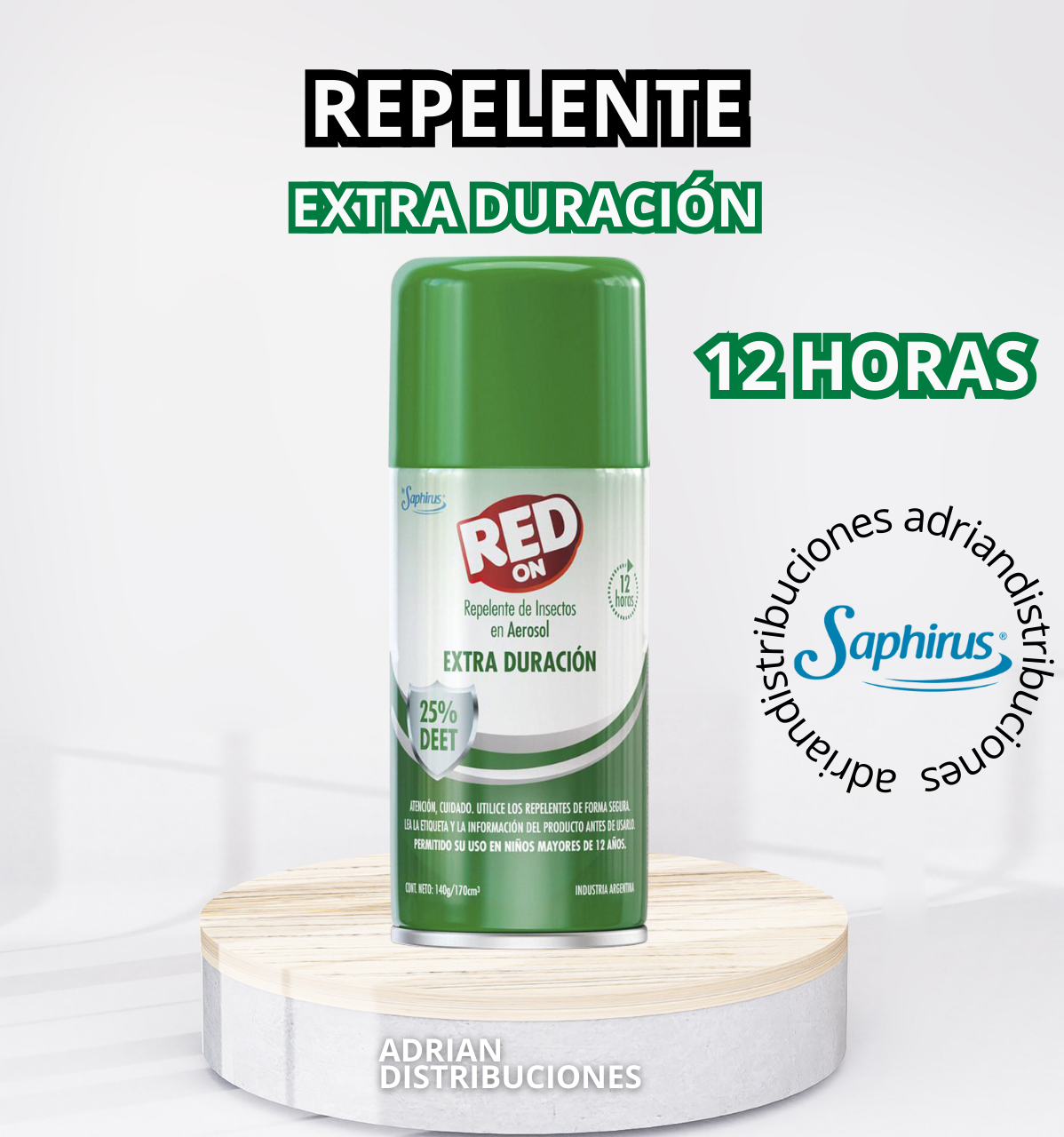 Repelente en aerosol extra duración