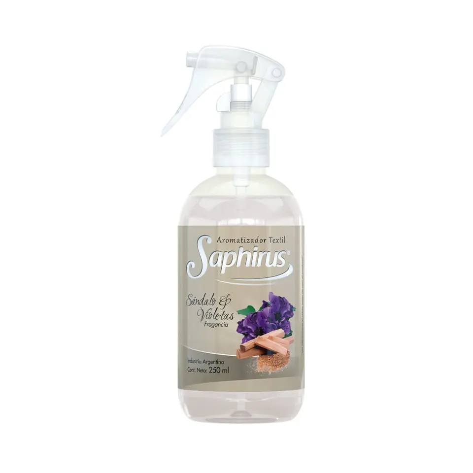 Textil sandalo y violetas Saphirus