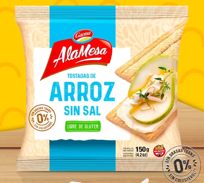 TOSTADA DE ARROZ SIN SAL CLÁSICA GAONA