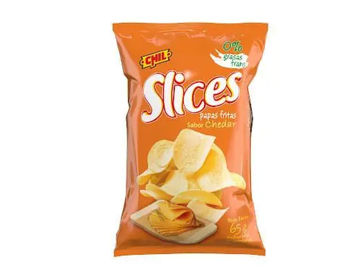 PAPA SLICES CHEDDAR X 65 GRS