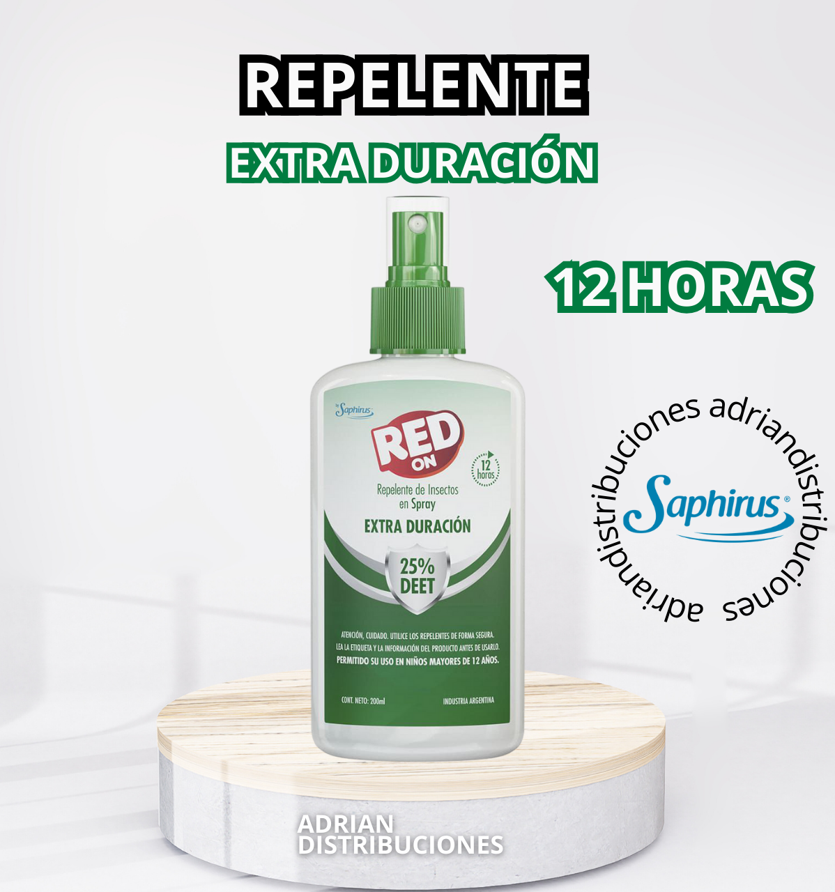 Repelente spray extra duración 200 ML