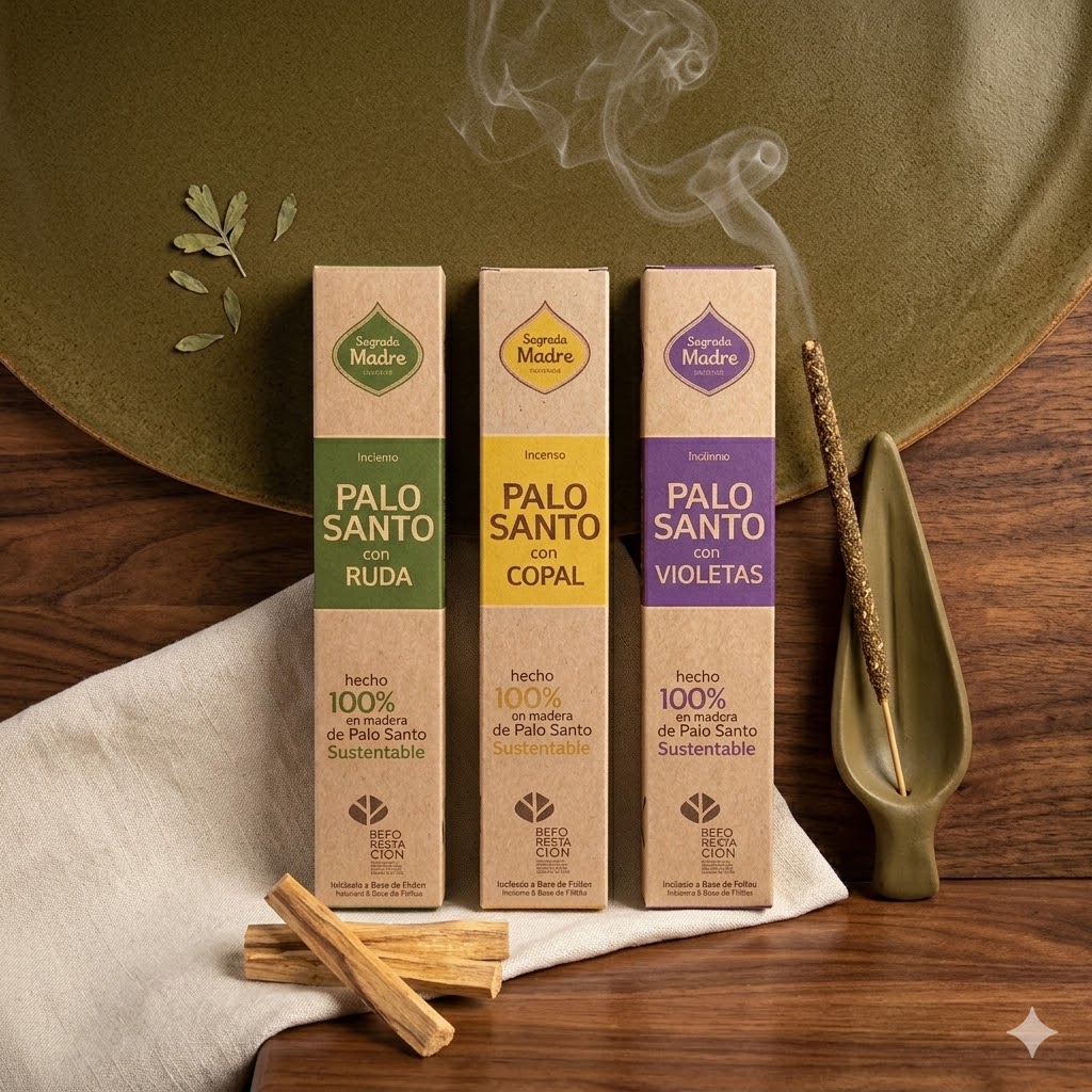 PACK SAHUMERIOS PALO SANTO COMBINADO SAGRADA MADRE X 3U