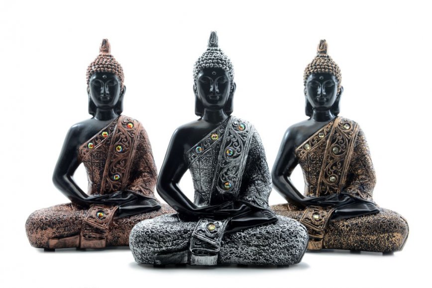 IMAGEN BUDA MEDITACION YESO 28 CM