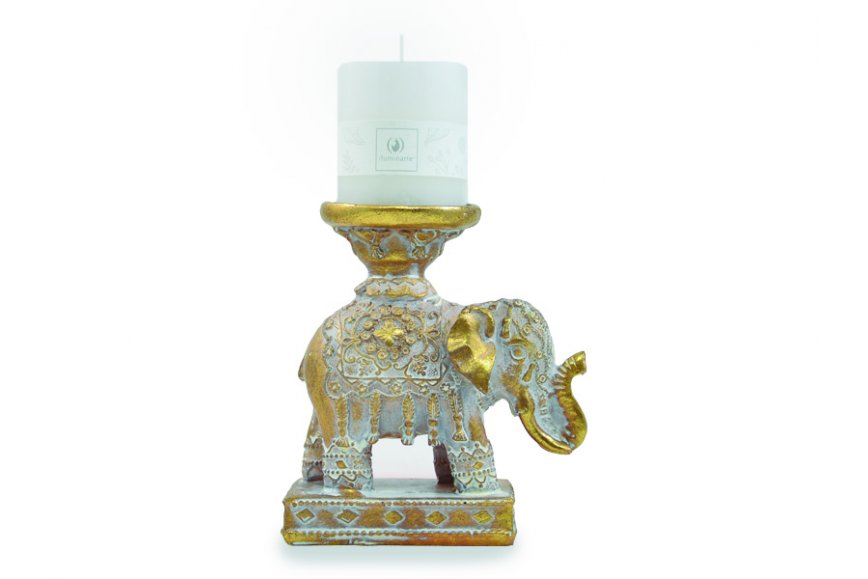 ELEFANTE DORADO PORTAVELA