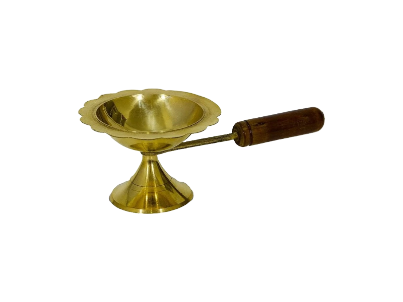 SAHUMADOR CON MANIJA DE MADERA