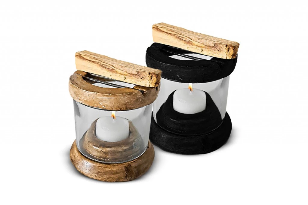 QUEMADOR DE PALO SANTO REDONDO VIDRIO