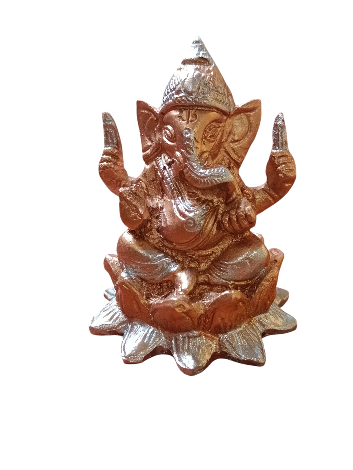 PORTA SAHUMERIO GANESHA SENTADO FLOR DE LOTO