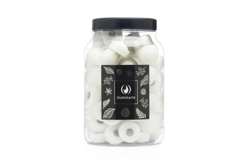 FRASCO X 100 VELAS DE NOCHE BLANCAS