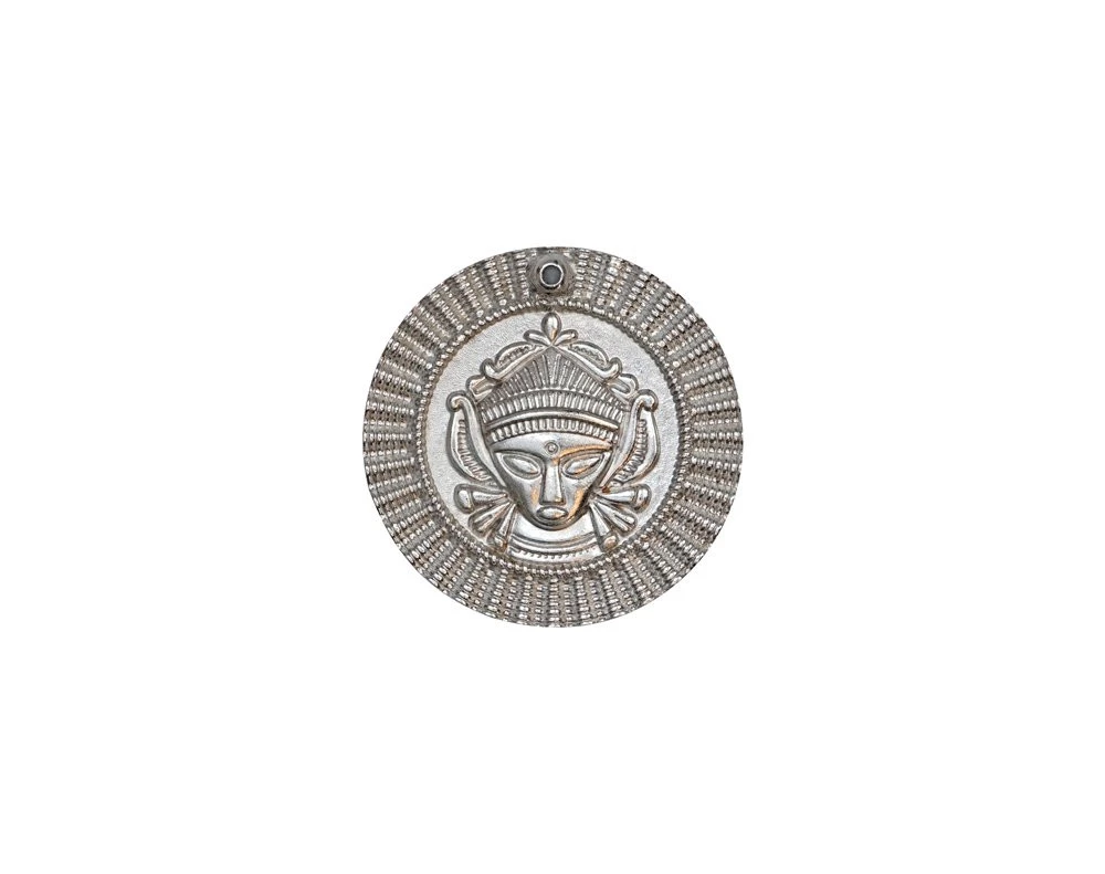 PORTA SAHUMERIOS EGIPTO RELIEVE METAL PLATA