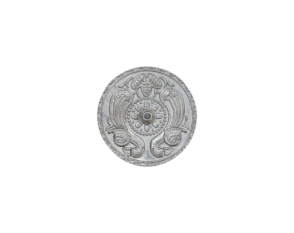 PORTA SAHUMERIOS PAVO REAL METAL PLATA