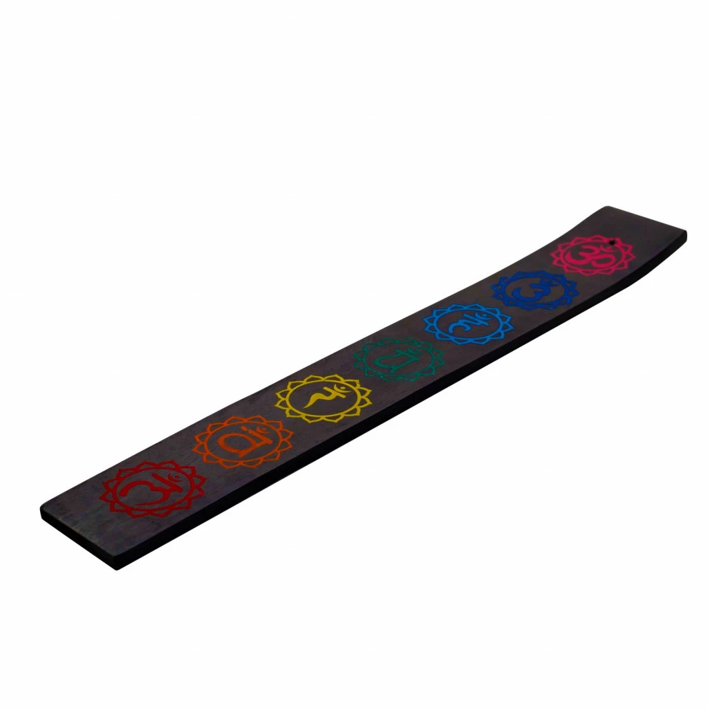 PORTA SAHUMERIO ESQUI MADERA 7 CHAKRAS