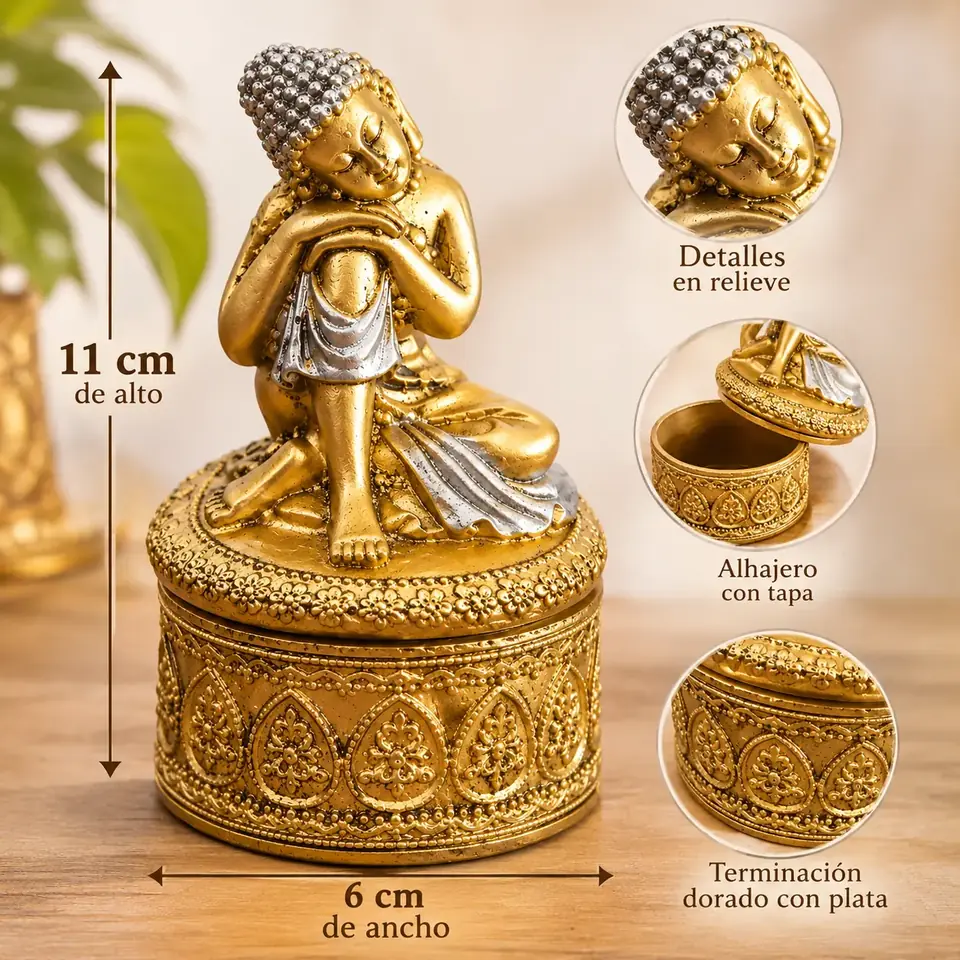 ALHAJERO BUDA DORADO REPOSANDO