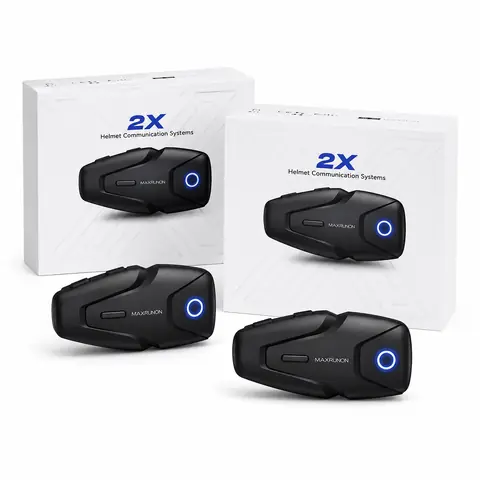 Pack 2 Intercomunicadores Moto Maxrunon X2 Bluetooth