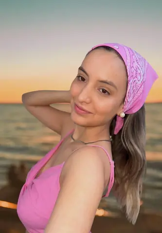 Lenço modern rosa