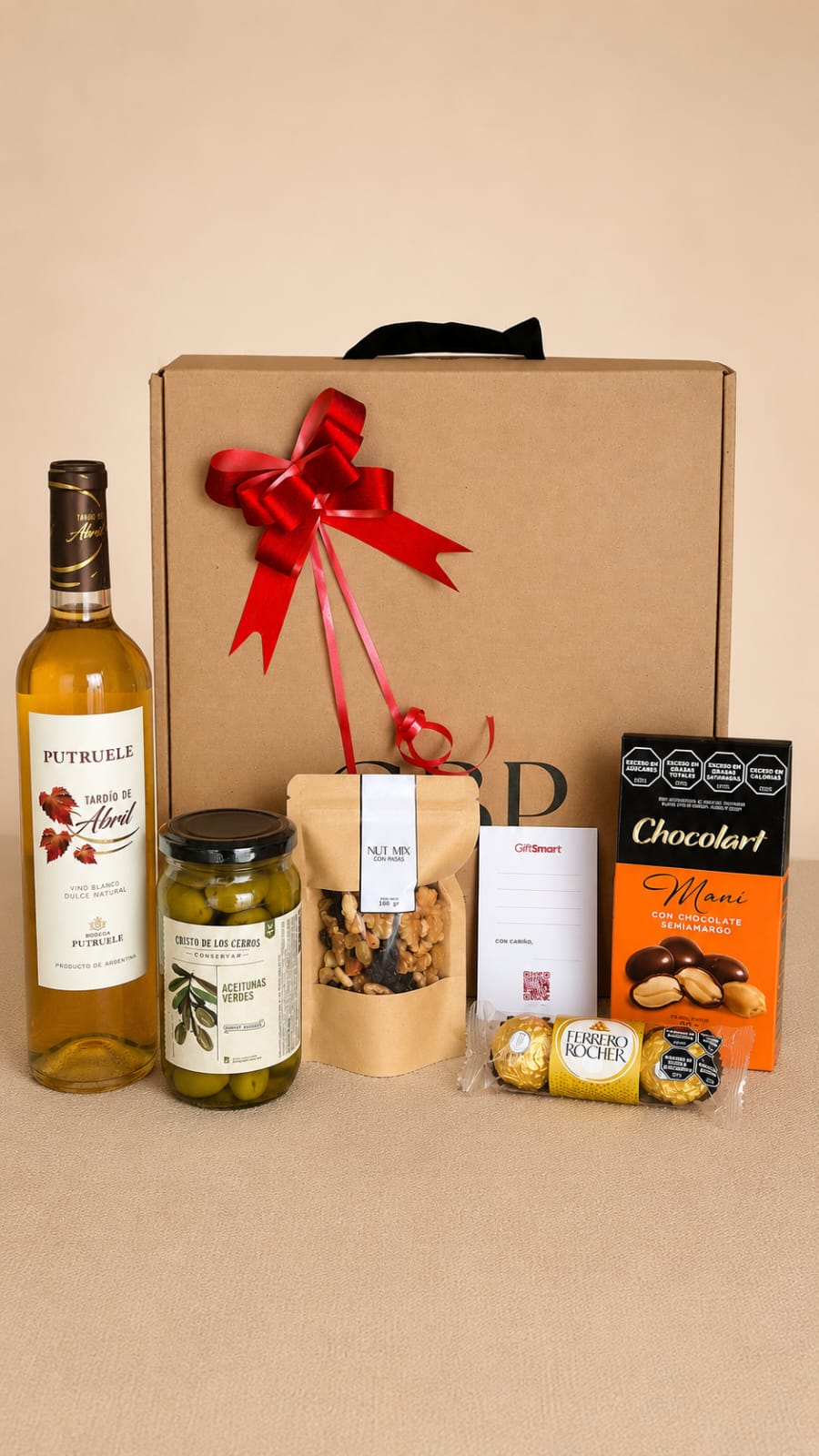 GiftSmart Tentación | Box Gourmet con Vino Dulce para Regalar