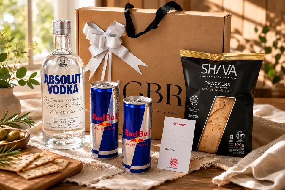 Gift Box Absolut Vodka + Red Bull | Regalo Premium