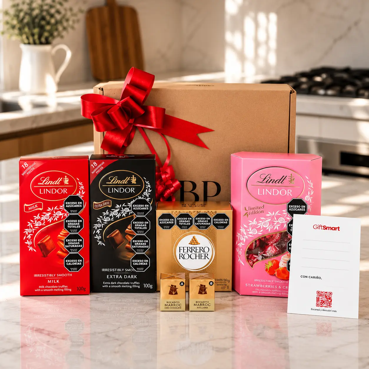 Box Sweet Pink | Lindt, Ferrero Rocher & Chocolates