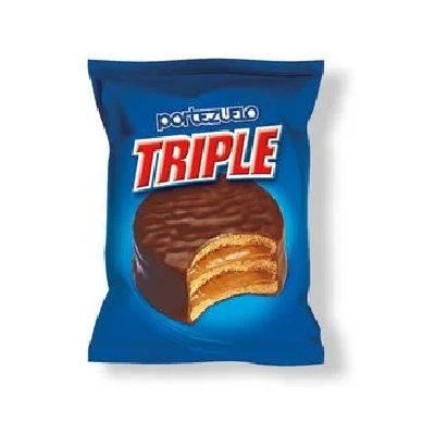 Alfajor PORTEZUELO Triple de Chocolate 60 g