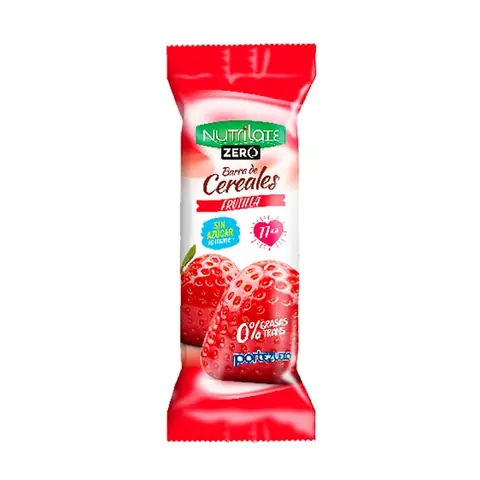 Barrita de Cereal Frutilla NUTRILATE sin azucar 25 g