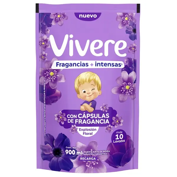 SUAVIZANTE VIVERE EXPLOSION FLORAL DOYP X900