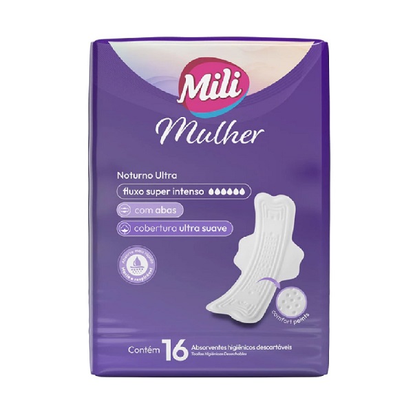 Mili Absorventes Alas Nocturnas Ultra 16 Und