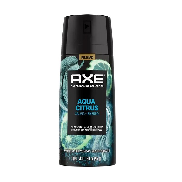 DESODORANTE AXE AQUA CITRUS AEROSOL 150ML