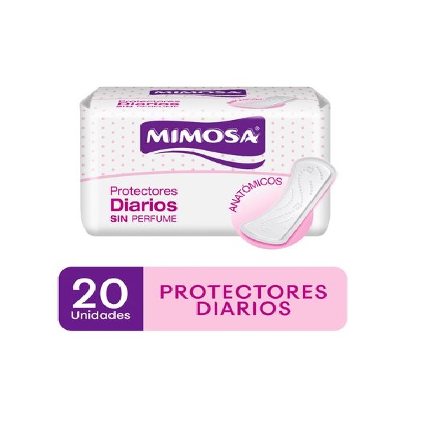 Protectores Diarios Mimosa x 20 Un