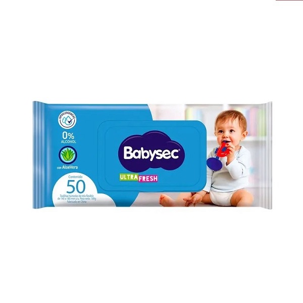 Toalla Humeda Babysec Ultra 50Un