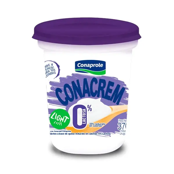 Queso Conaprole Conacrem Light 0% Lactosa 370gr