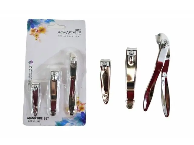 Set manicure de metal 3 pcs