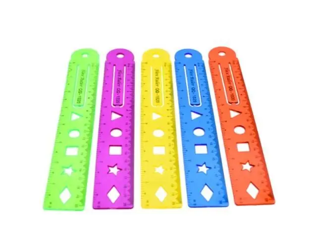 Regla flexible con formas 20cm.