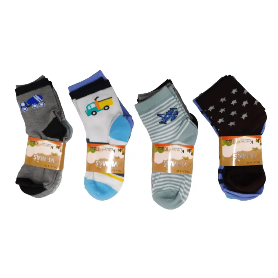 Soquetes para niños de 8-10 pack x 3u