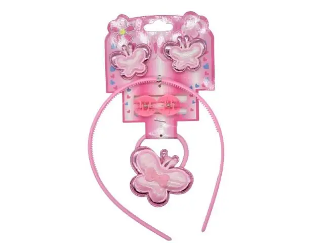 Set infantil de vincha gomas y broches para pelo