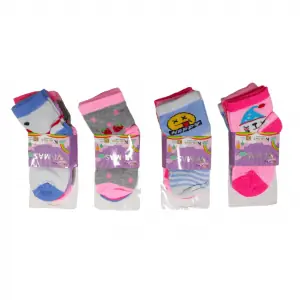 Soquetes para niñas de 4-6 pack x 3u