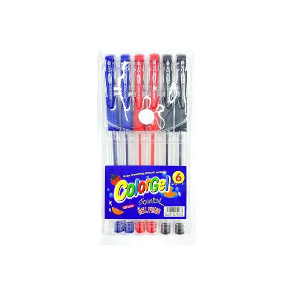Lapicera de gel x 6