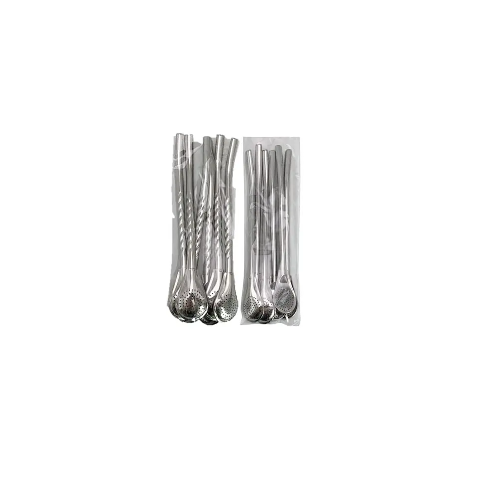 Bombilla de acero inox          x4 unidades