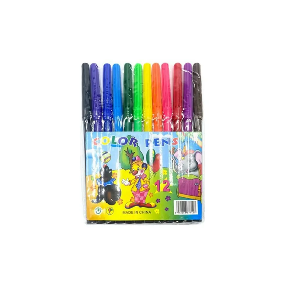 Marcadores finos 12 colores