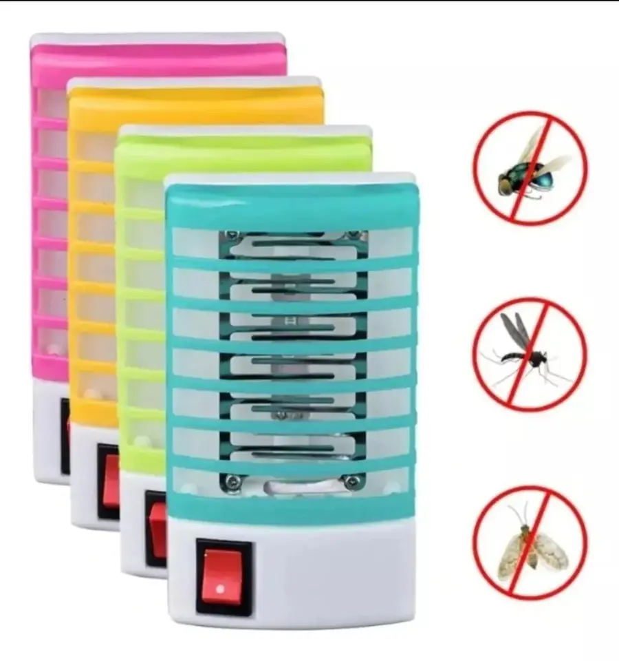 Lampara luz mata moscas y mosquitos