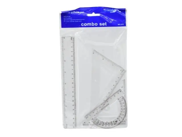 Juego de geometría 4pcs 20cm