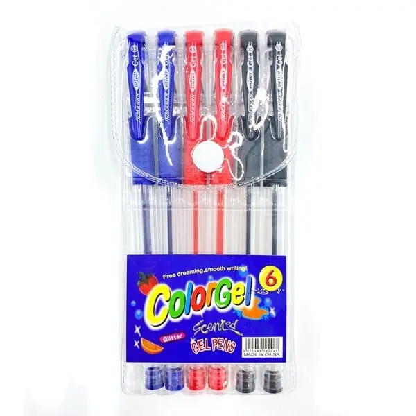 Lapicera de gel x6,
