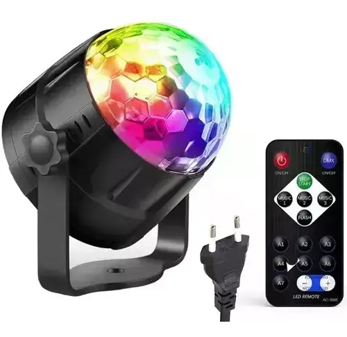 Mini Bola Disco Led + Control
